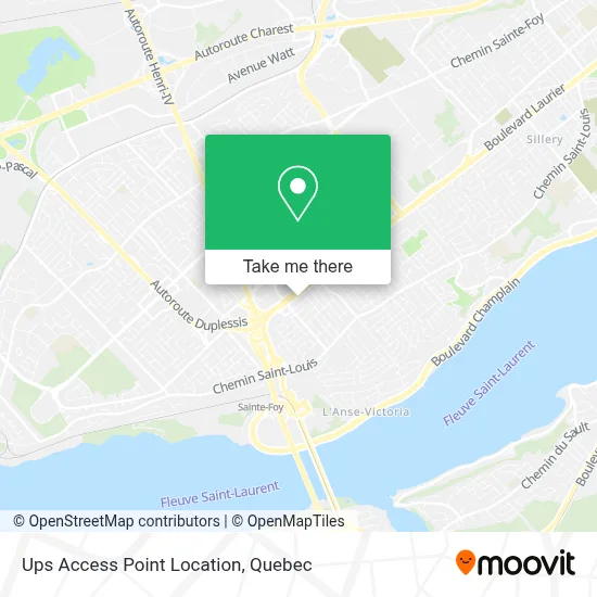 Ups Access Point Location map