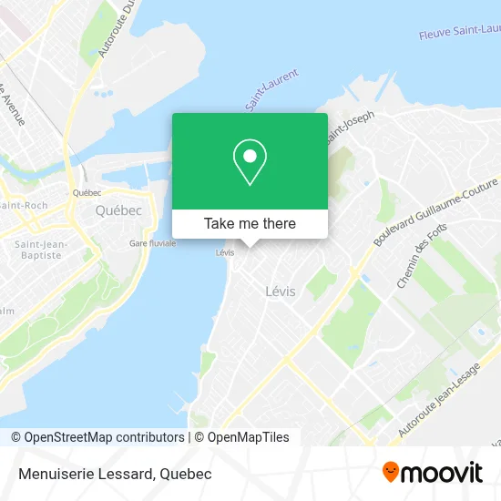Menuiserie Lessard map