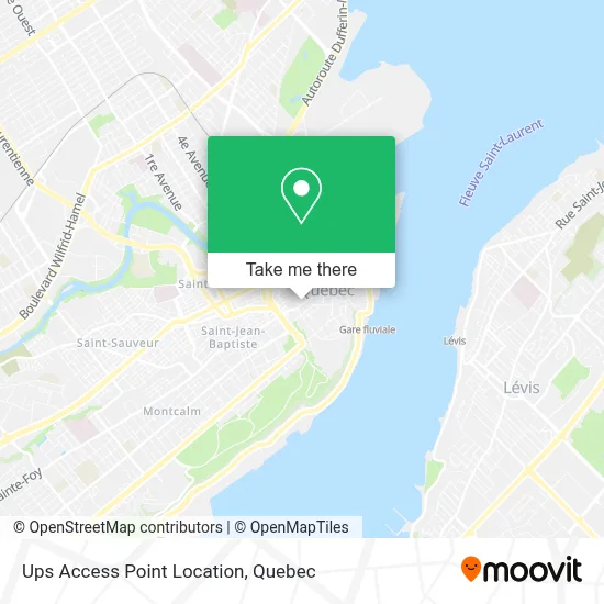 Ups Access Point Location map