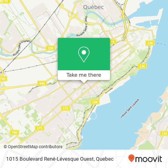 1015 Boulevard René-Lévesque Ouest map
