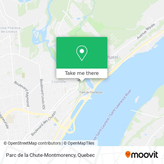 Parc de la Chute-Montmorency map