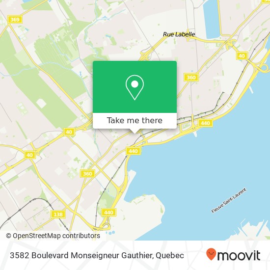 3582 Boulevard Monseigneur Gauthier map