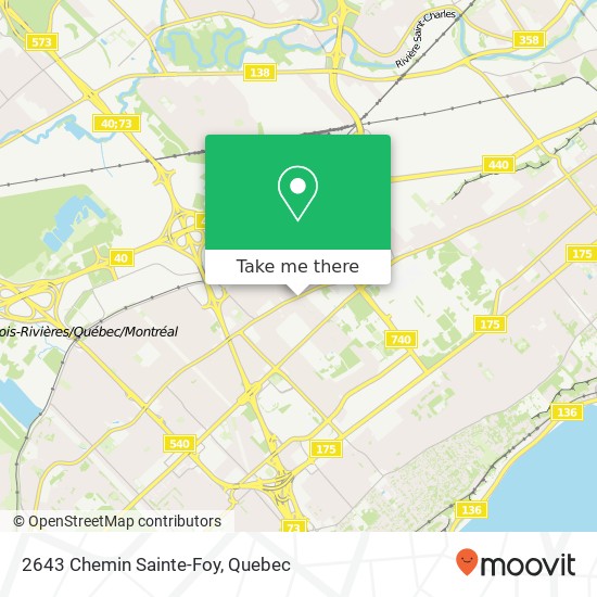 2643 Chemin Sainte-Foy map