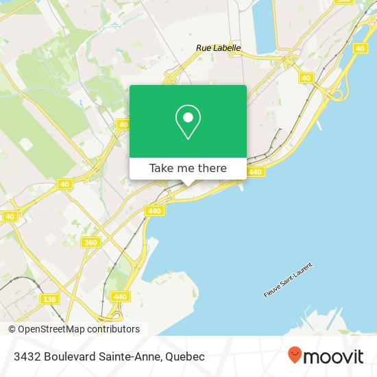 3432 Boulevard Sainte-Anne map