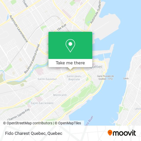 Fido Charest Quebec map