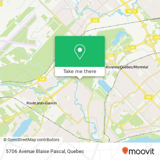 5706 Avenue Blaise Pascal map