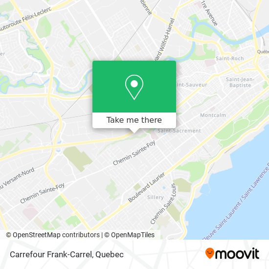 Carrefour Frank-Carrel map