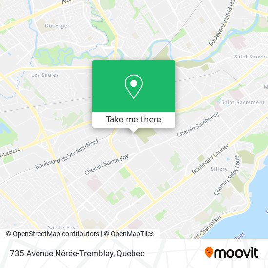 735 Avenue Nérée-Tremblay map