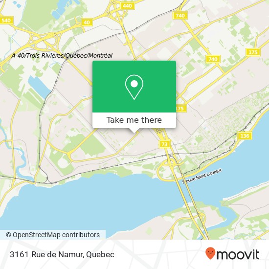 3161 Rue de Namur map