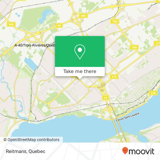 Reitmans, 6 Québec, QC G1W map