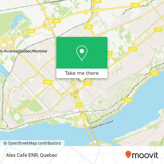 Alex Cafe ENR, 1175 Avenue Lavigerie Québec, QC G1V 4P1 map