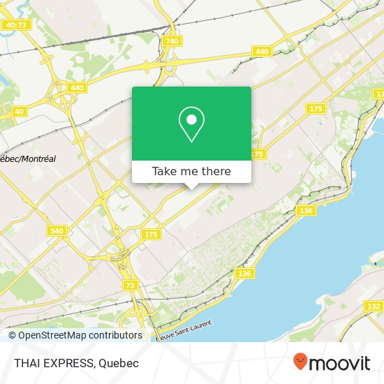 THAI EXPRESS, Québec, QC G1V map