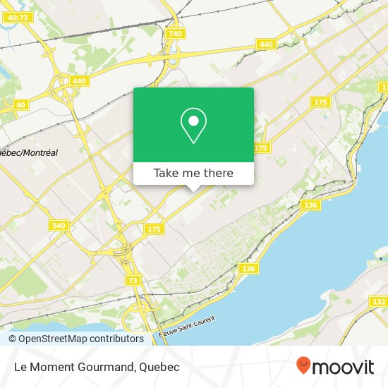 Le Moment Gourmand, 2600 Boulevard Laurier Québec, QC G1V map