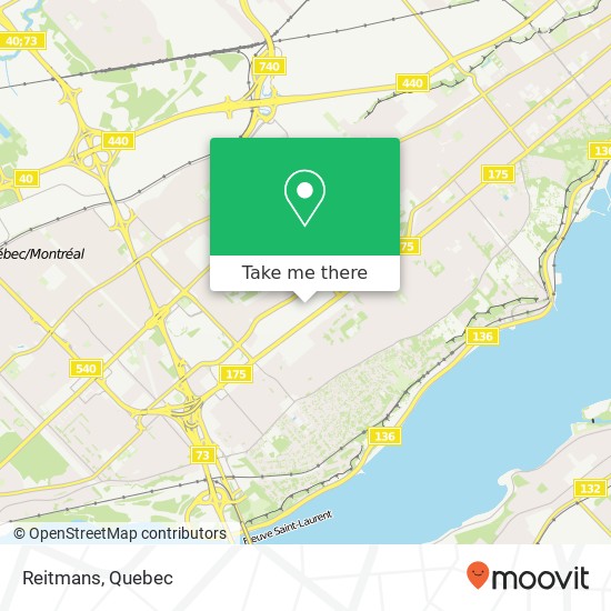 Reitmans, Québec, QC G1V map
