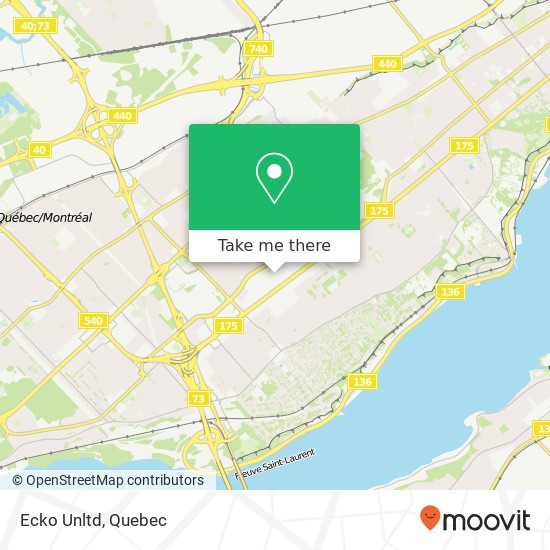 Ecko Unltd, Avenue Jean-de Quen Québec, QC G1V map