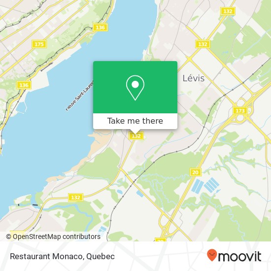 Restaurant Monaco, 4115 Boulevard de la Rive-Sud Lévis, QC G6W 6M9 map