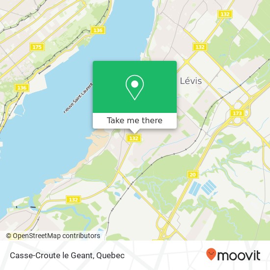 Casse-Croute le Geant, 4145 Boulevard de la Rive-Sud Lévis, QC G6W 6M9 map