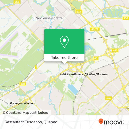 Restaurant Tuscanos, 1445 Avenue Jules-Verne Québec, QC G2G map