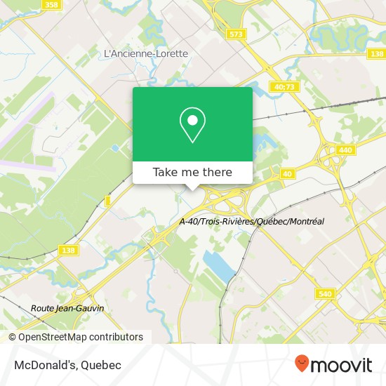 McDonald's, 1470 Avenue Jules-Verne Québec, QC G2G map
