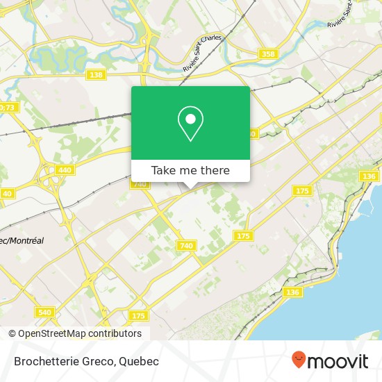 Brochetterie Greco, 2300 Chemin Ste-Foy Québec, QC G1V map