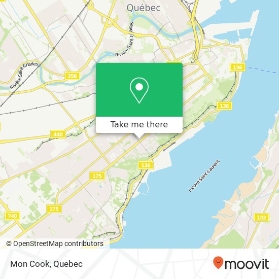 Mon Cook, 890 Grande Allée O Québec, QC G1S 1C4 map
