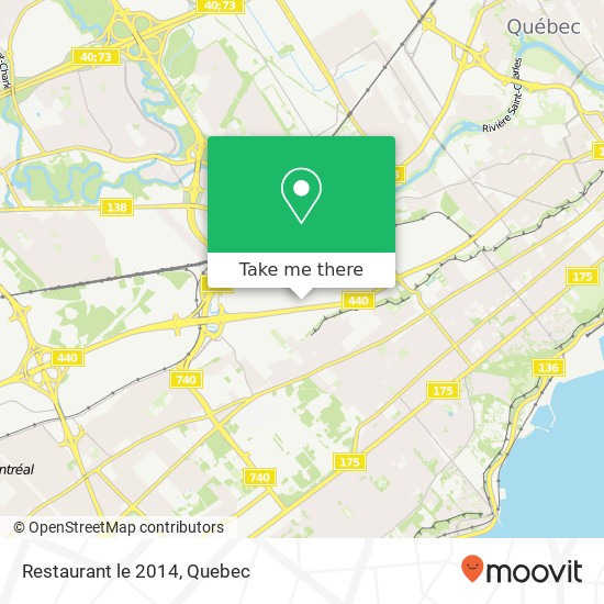 Restaurant le 2014, Rue Cyrille-Duquet Québec, QC G1N 4N6 map