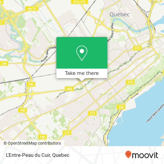 L'Entre-Peau du Cuir, 1285 Boulevard Charest W Québec, QC G1N map