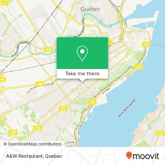 A&W Restaurant, 900 Boulevard René-Lévesque O Québec, QC G1S 1T6 map