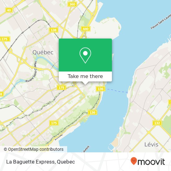 La Baguette Express, 1061 Rue St-Jean Québec, QC G1R 1S2 map