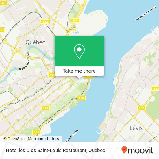 Hotel les Clos Saint-Louis Restaurant, 69 Rue St-Louis Québec, QC G1R 3Z2 map