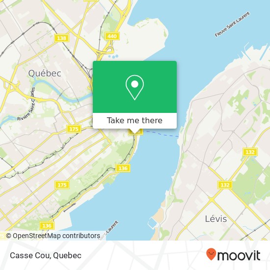 Casse Cou, 90 Rue du Petit-Champlain Québec, QC G1K map