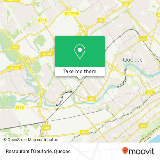 Restaurant l'Oeuforie, 450 Boulevard Pierre-Bertrand Québec, QC G1M map