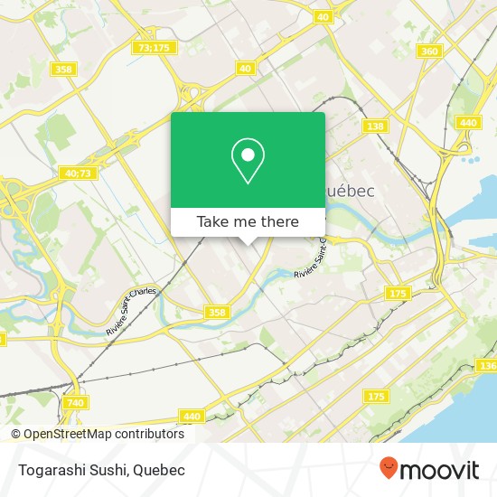 Togarashi Sushi, 245 Rue Soumande Québec, QC G1M 3H6 map