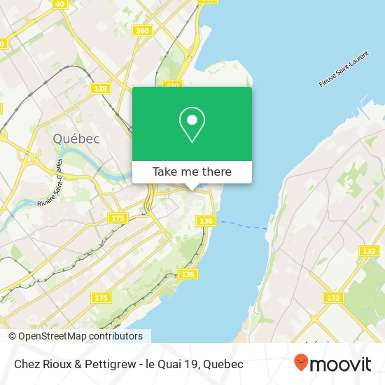 Chez Rioux & Pettigrew - le Quai 19, 160 Rue St-Paul Québec, QC G1K 3W1 map