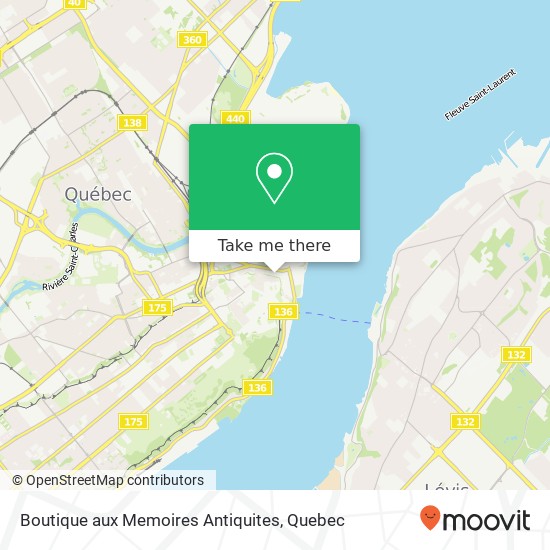 Boutique aux Memoires Antiquites, 105 Rue St-Paul Québec, QC G1K 3V8 map
