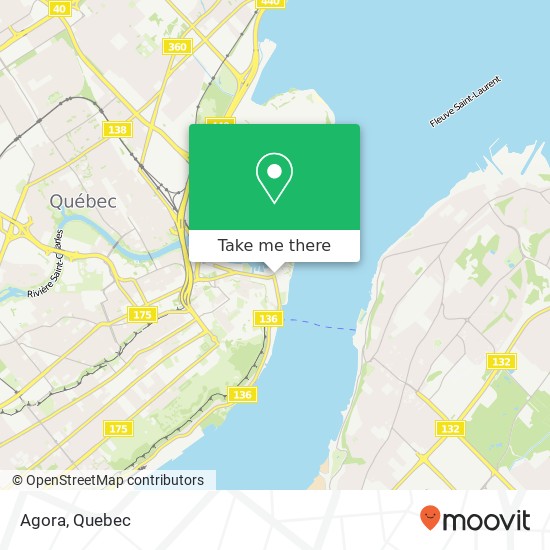 Agora, 120 Rue Dalhousie Québec, QC G1K map