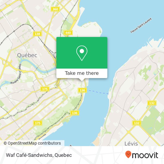 Waf Café-Sandwichs, 55 Rue du Sault-au-Matelot Québec, QC G1K 3Y7 map