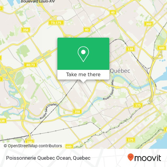 Poissonnerie Quebec Ocean, 385 Rue Soumande Québec, QC G1M 2X6 map