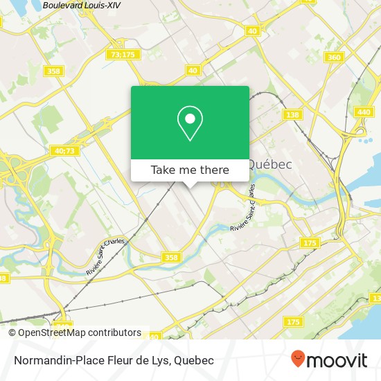 Normandin-Place Fleur de Lys, Québec, QC G1M map