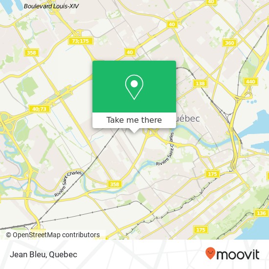 Jean Bleu, Québec, QC G1M map