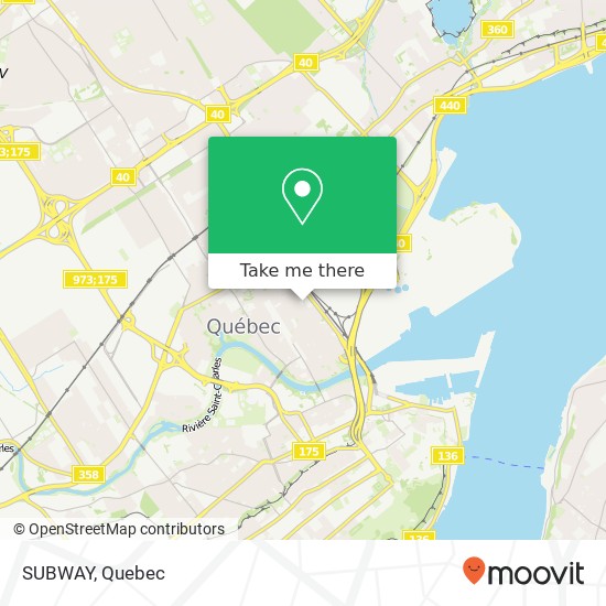 SUBWAY, 785 Chemin de la Canardière Québec, QC G1J 2B6 map