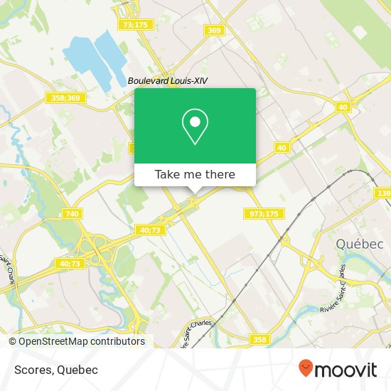Scores, 710 Rue Bouvier Québec, QC G2J 1C2 map