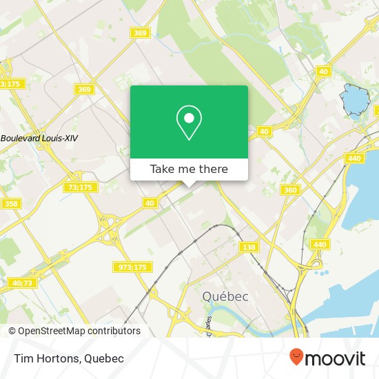 Tim Hortons, 4105 4e Avenue E Québec, QC G1H 3N2 map