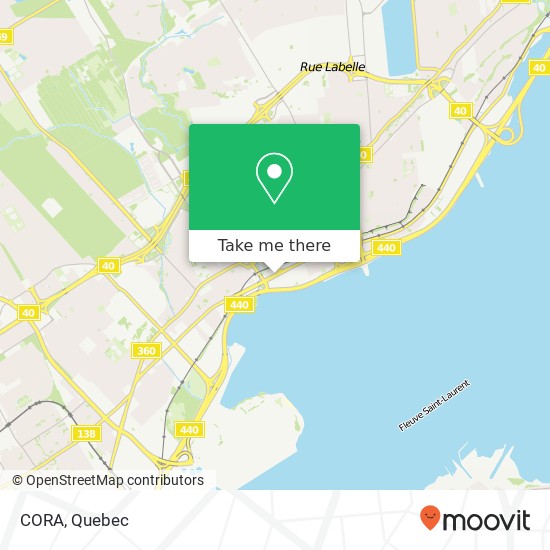 CORA, 3437 Boulevard Ste-Anne Québec, QC G1E map