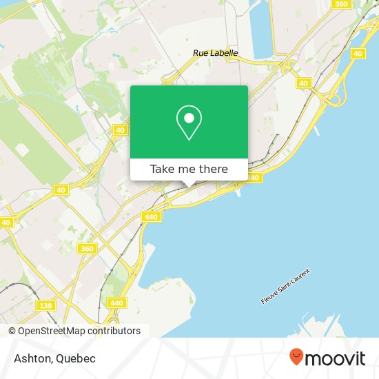 Ashton, 3505 Boulevard Ste-Anne Québec, QC G1E map