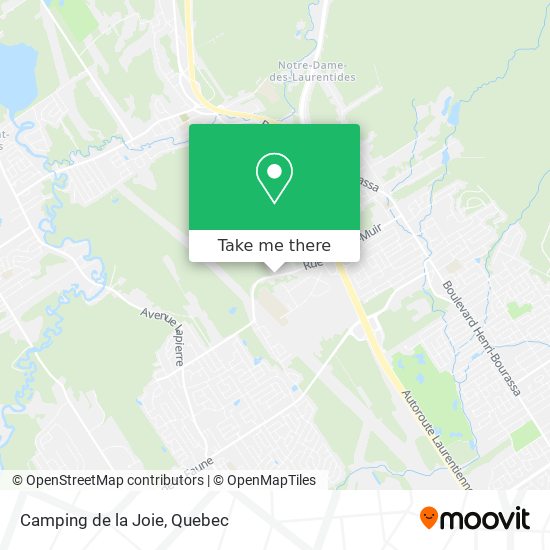 Camping de la Joie map