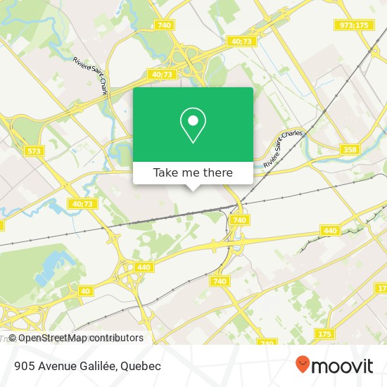 905 Avenue Galilée map
