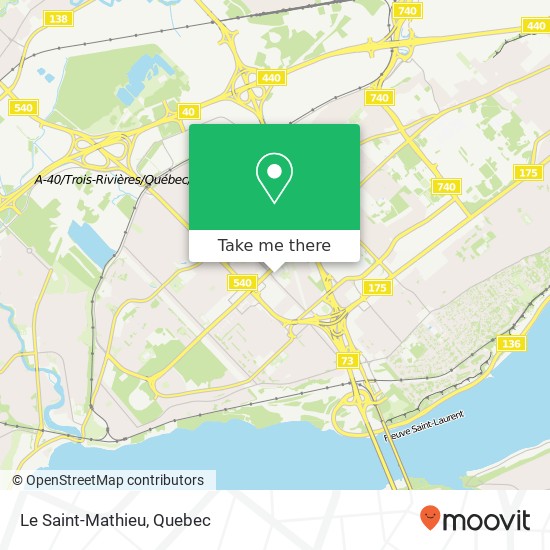 Le Saint-Mathieu map