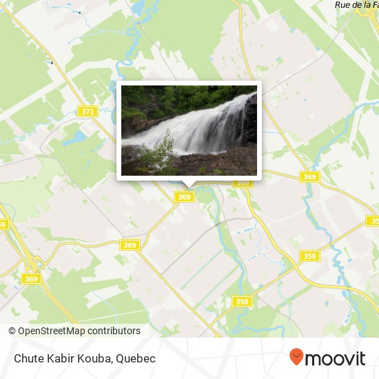 Chute Kabir Kouba map