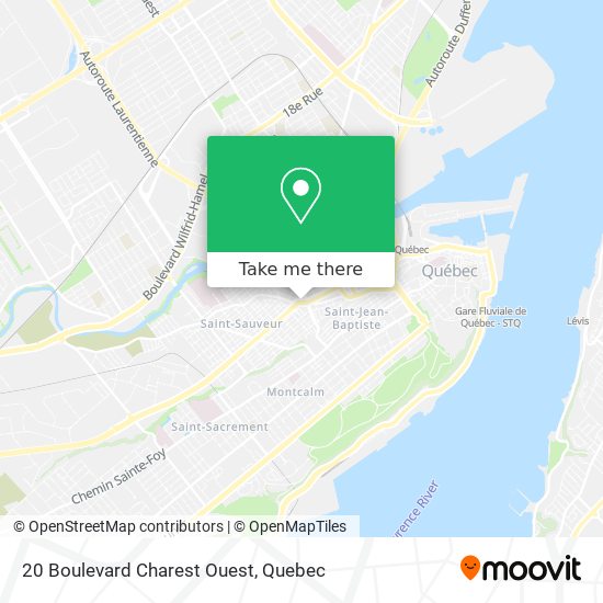 20 Boulevard Charest Ouest map